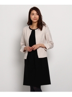 [L]ミラノリブタックワンピース/ブラウン(042)