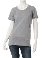 ベーシックＵネック　Ｔ−ｓｈｉｒｔ/ブラック