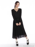 レースドッキングワンピース/アイボリー