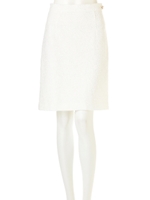 レースボンディングタイトスカート/ホワイト(030)