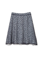 ◆大きいサイズ◆幾何ＰＴ２枚重ねスカート/ベージュ(040)