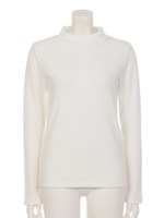 ハイネックテレコTOPS/BLK