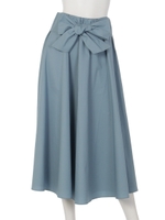 【Omekashi】ウエストリボンスカート/BLUE