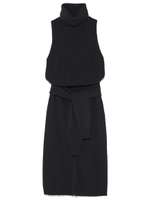 ノースリタイトニットワンピース/NVY