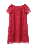 コードレースサックワンピース/モノトーン