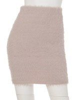 シャギーリブスカート/O/WHT