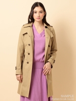 ベーシックトレンチコート/ベージュ