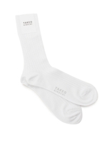 リブ無地ソックス/ホワイト(001)