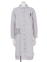 わがままコビニャーデニムシャツワンピース/ラベンダー