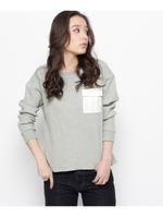 ワッフルプルオーバー/カーキ(027)