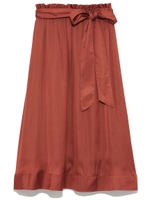 ペーパーバックフレアスカート/ORG