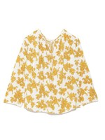 大花柄ブラウス/YEL