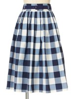 【an another angelus】ビッグギンガムチェックタックスカート/NAVY