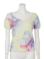 Rosey flower knit TOP/L/YEL