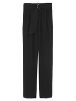 ウエストベルトギャザーパンツ/BLK