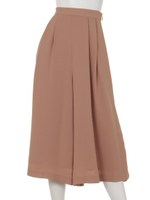 サイドスリットレーススカーチョ/ベージュ