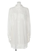 ストライプSH OP/WHT