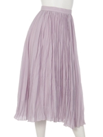 ランダムプリーツスカート/ライトイエロー