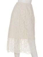 総レーススカート/GREEN DK