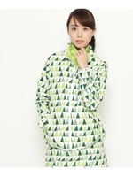 ジオメトリック柄スタンドブルゾン/ホワイト系(202)