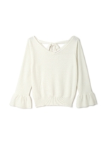 フレアスリーブニットベルスリーブ/ピンク(090)