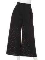 レースシアーボンディングガウチョ/ネイビー