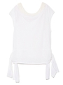 【emmi yoga】レイヤードトップス/WHT