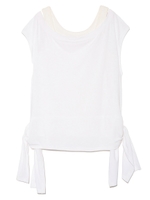 【emmi yoga】レイヤードトップス/WHT