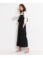 アシンメトリーラッフルサロペット/キャメル(041)