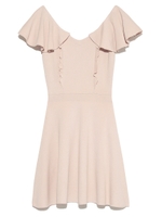 フィット＆フレアニットワンピース/NVY