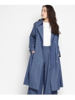 ライトオンスデニムトレンチコート/ブルー(092)