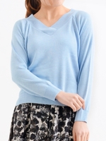 重ねVネックプルオーバー/オフ