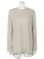 【BED&BREAKFAST】SILK NEP Crew Neck Long Sleeves Tunic/GRAY