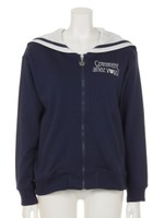 コビニャーセーラー2WAYジップパーカ/ネイビー