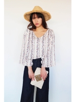 小花総柄ブラウス/ブラック(012)