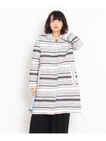 Coohem ジャカードコート/ネイビー(393)