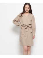 重ねVネックドルマンワンピース/ピンク(072)