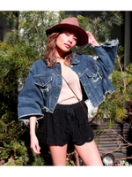 【ANAP】カットオフクロップドGジャン/BL