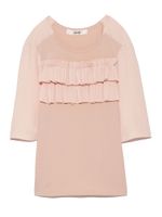 プリーツモチーフTee/NVY