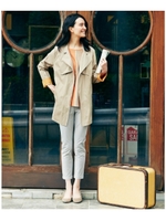 配色メモリーコート/ネイビー(093)