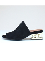 【JEFFREY CAMPBELL】パールヒールミュール/オレンジ