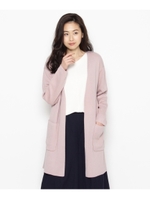 ミラノリブロングニットカーディガン/サックス(090)