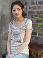 ムラ染 カリフォルニア綿 NATIVE NECKLACE Tシャツ/柄A