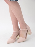 セパレートパンプス/ピンクベージュ