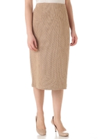 ワイドリブタイトスカート/キャメル2(042)