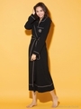 ALL DAY SLEEP LONG GOWN/BLACK