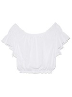 コンパクトコットンブラウス/WHT