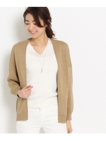 〔洗える〕ペーパーコットンカーディガン/ネイビー(093)