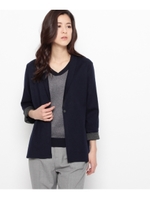 リヨセルヘチマ衿カーディガン/グレー(012)