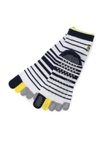 すべり止め付5本指ソックス/ホワイト(301)